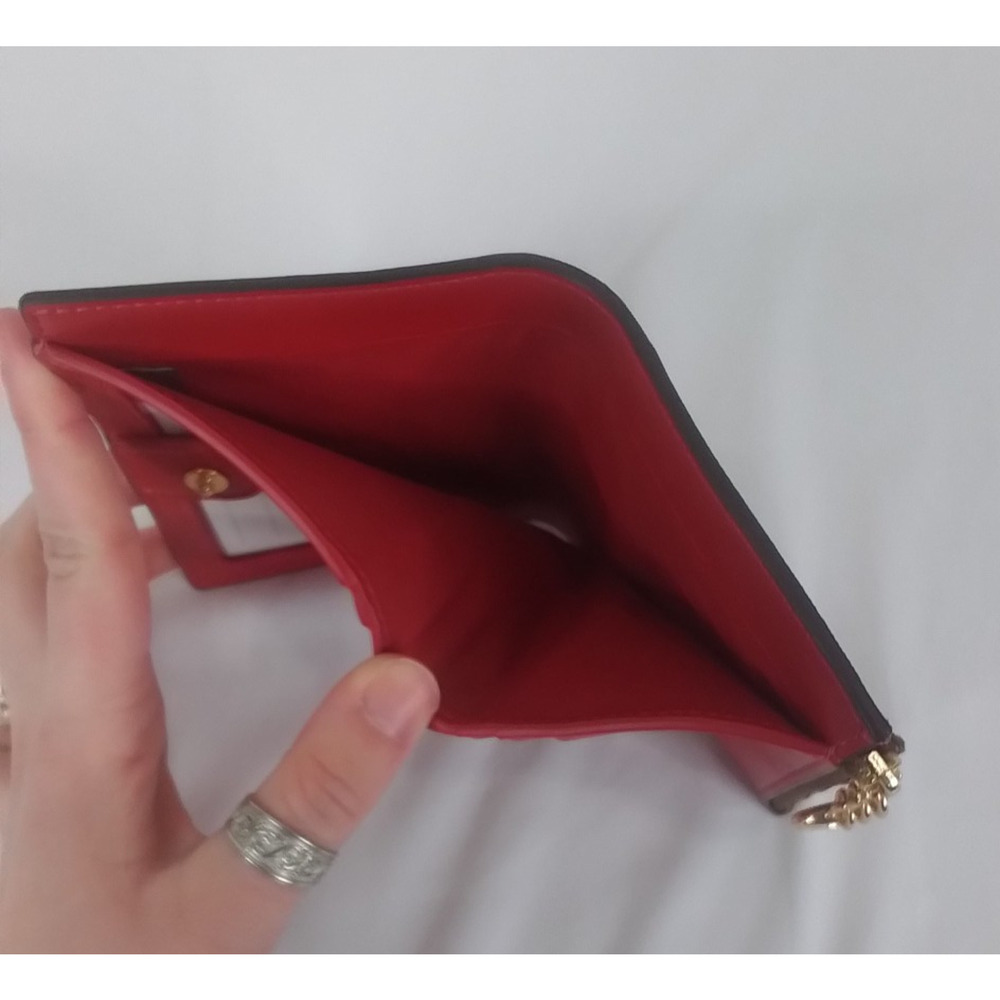Coach Signature C Wallet W/ Hearts #J2406 - Picture 6 of 11